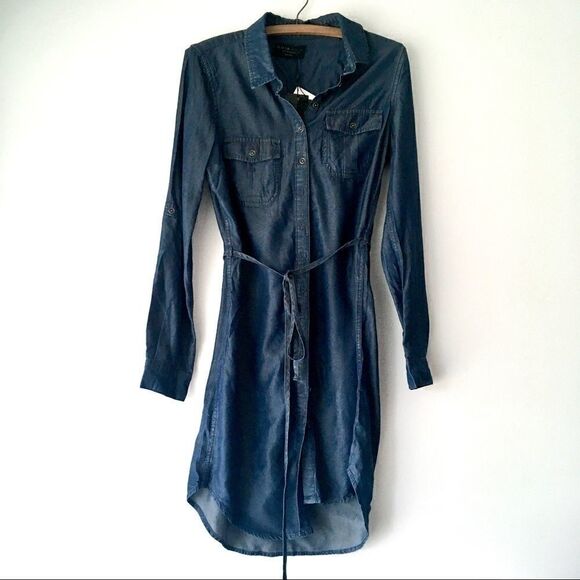 NWT Parasuco Chambray Dress  - Picture 2 of 7